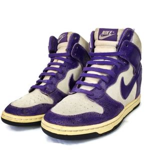 Nike Dunk Sky HI High  Bone Sail Purple Hidden Wedge Sneakers Women's Size 7.5